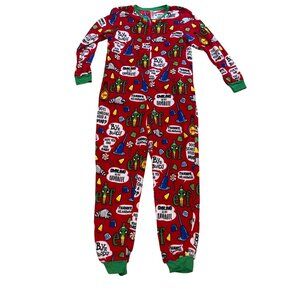 Elf One Piece Pajamas Women's‎ Size XL Buddy The Elf Ugly Christmas Sweater Red